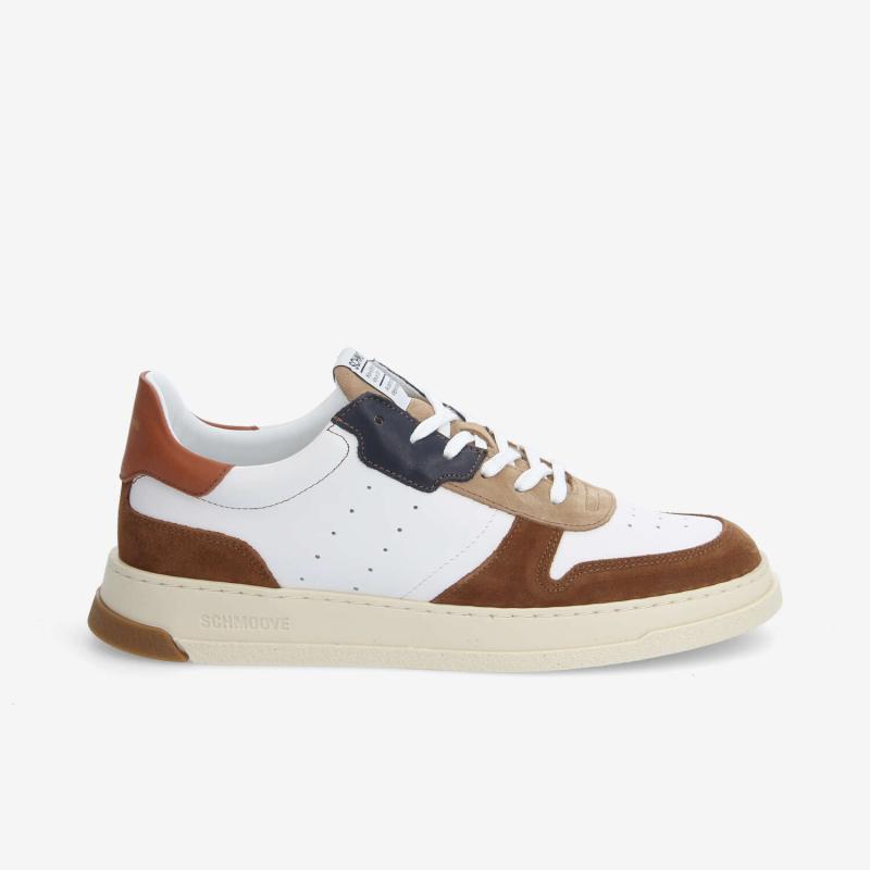 ORDER SNEAKER M - NAPPA/SUEDE/SDE - BLANC/WHISKY/MARRON